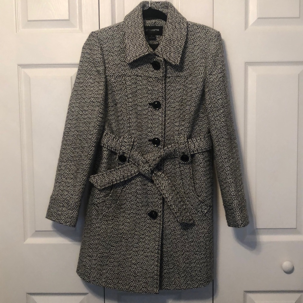 Liz Claiborne Hood trencher style coat